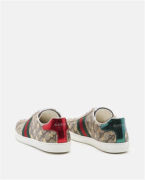 gucci women's new ace gg supreme sneaker with bees|gucci ace sneakers gg print.